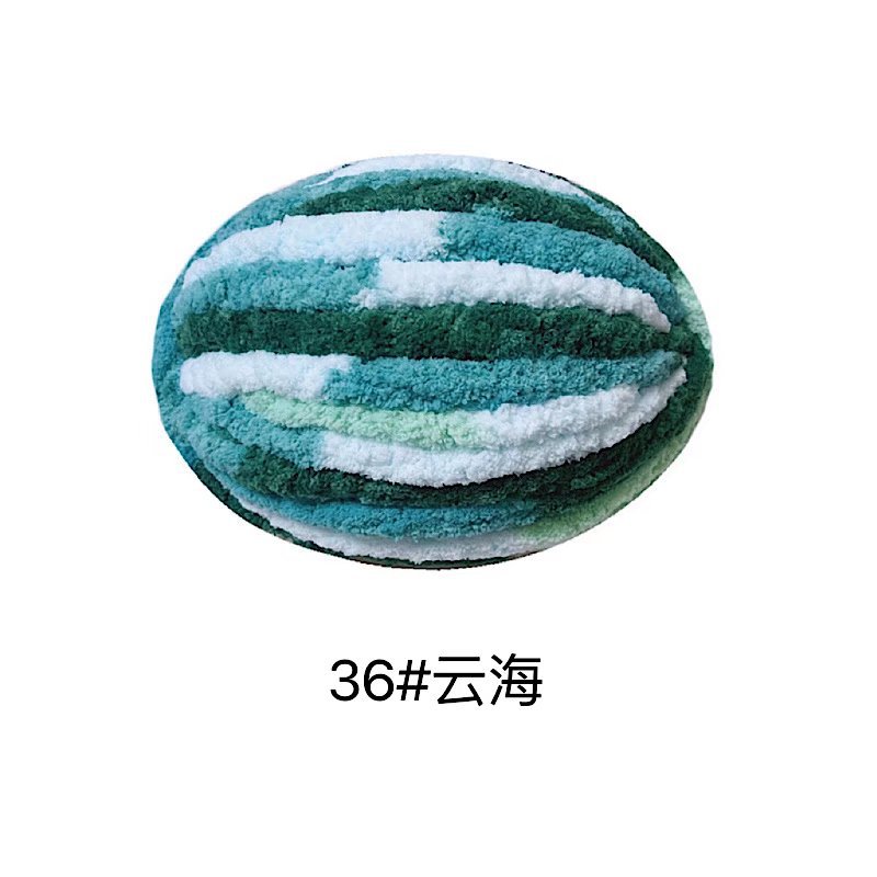Picture of Thick ice strip wool cat tail thread sausage yarn ice island wool hook bag cushion soft finger knitted blanket cat nest thread