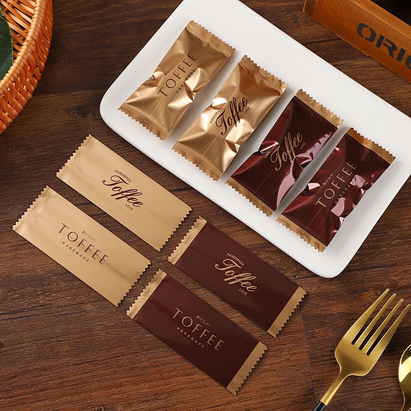 Thickened toffee packaging bag nougat candy bag baking sea salt almond nougat paper small machine sealed bag