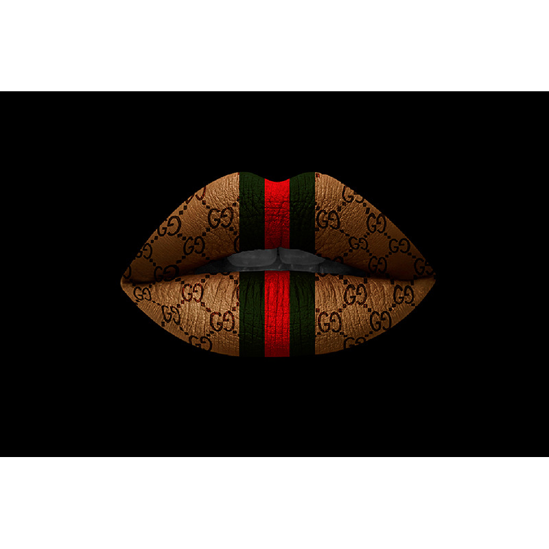 Picture of Foreign Trade Hanging Painting Cross-border Trend Graffiti Lips Decorative Painting Poster Modern Light Luxury Creative Art Oil Canvas Painting Core