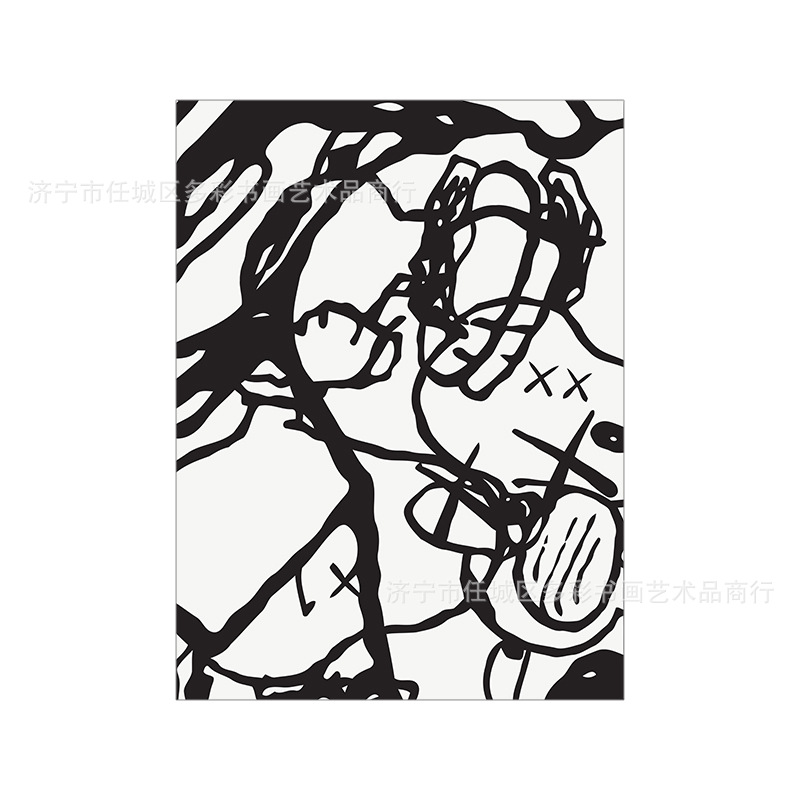 Picture of Snoopy Cartoon Children's Room Decorative Painting ins Style Nordic Style Living Room Dining Room Bedroom Cute Hanging Painting Set Table Core