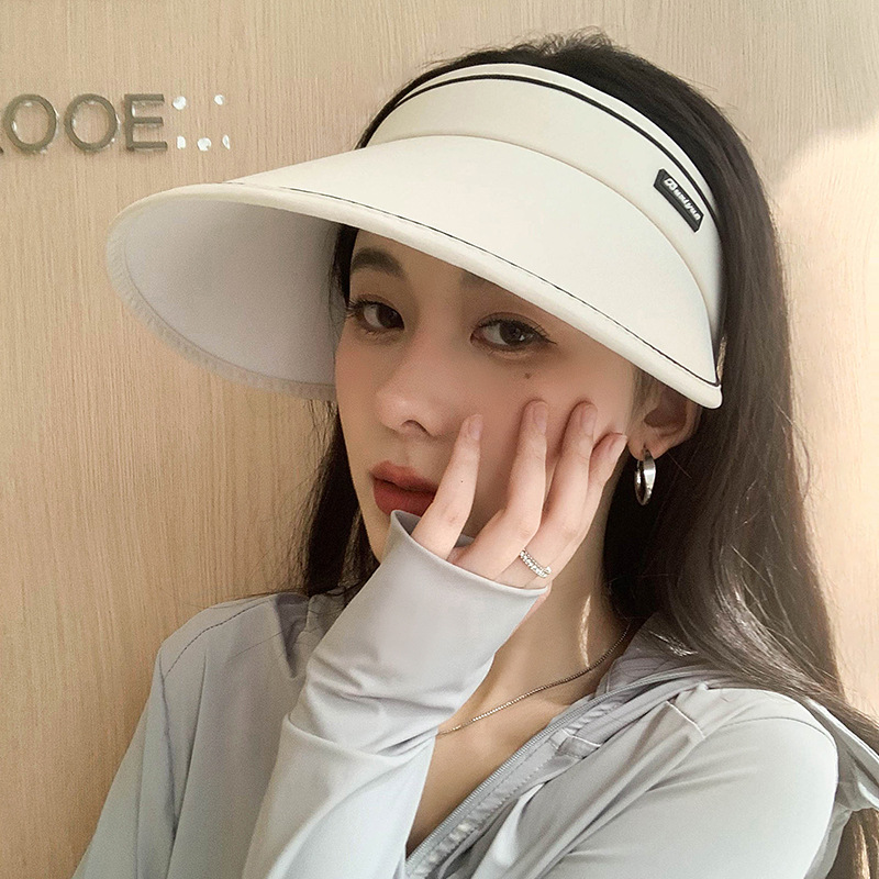 Picture of Sun hat foldable sun hat outdoor riding Women's Big brim empty top cycling sun protection fisherman sun hat