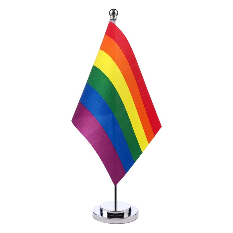 Amazon AliExpress foreign trade Rainbow single pole 750 flag stand metal flag holder suit