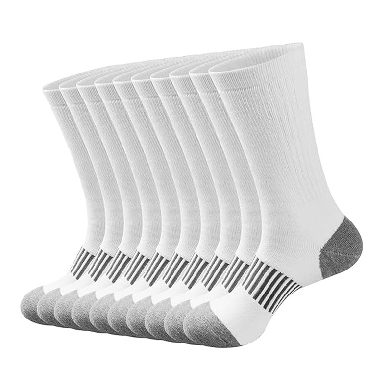 Picture of Zhuji Socks Large Size Elastic Mid-Tube Cotton Socks White Basketball Sports Socks Autumn and Winter Men's Long Socks Wholesale