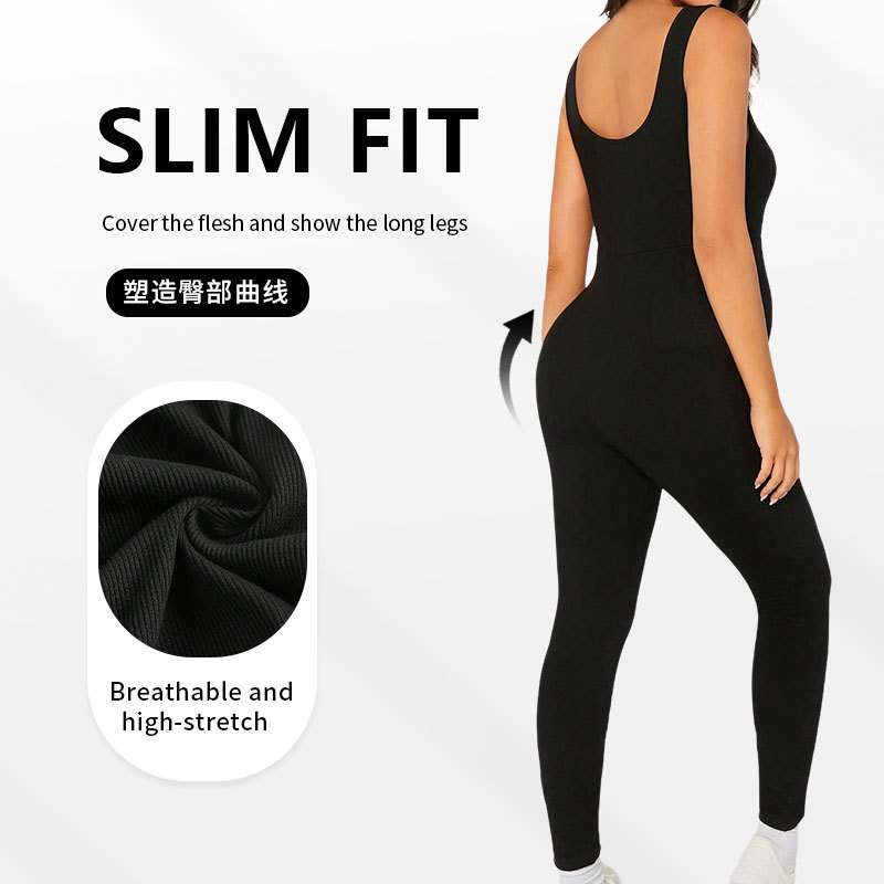 Picture of European and American cross-border black maternity jumpsuit tight hip lifting casual outerwear maternity clothes summer Foreign trade Wholesale