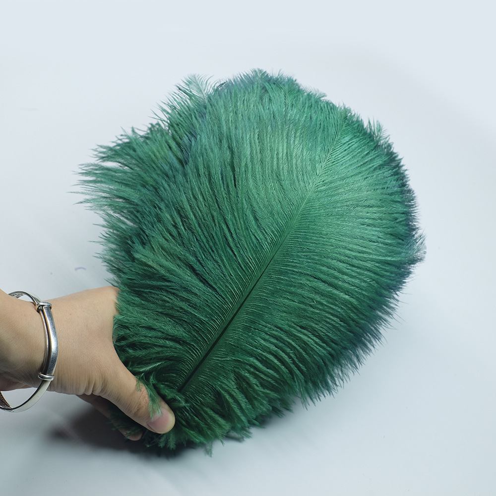 Picture of Color in stock 20-25cm ostrich feather flower home flower arrangement wedding decoration accessories ostrich feather wholesale