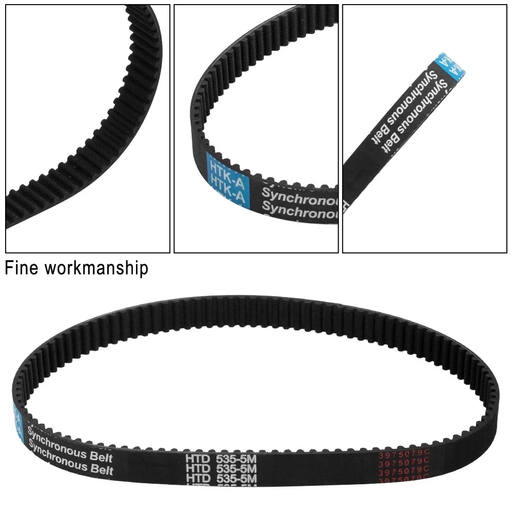 Picture of Electric scooter HTD 3M-384-12/5M-535-15 drive belt, rubber drive stripe synchronous belt
