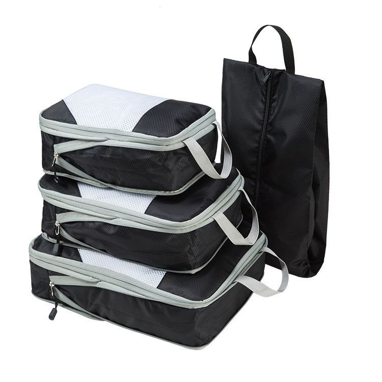 Picture of Travel Compression Storage Bag Four-Piece Set Amazon Popular Clothing Organizer Suitcase Clothing Storage Bag Set
