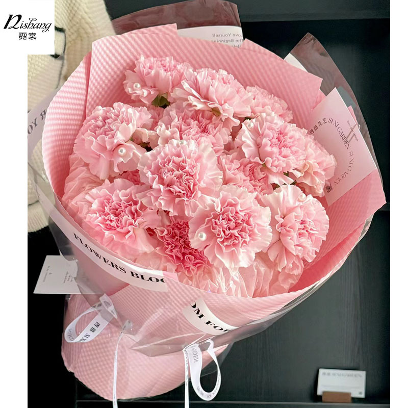 Mother's Day Dot Three-dimensional Embossment Paper Waterproof Kapok Fenghua Paper Flower bouquet Packaging Floriculture Wrapping Paper DIY