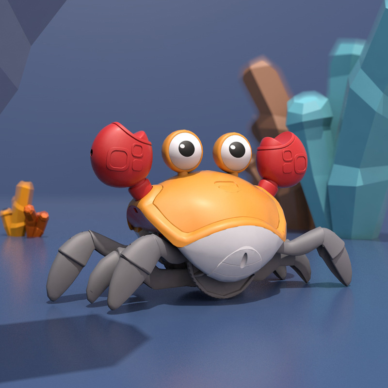 Picture of TikTok Internet Celebrity Toy Crab Children's Induction Escape Obstacle Avoidance Electric Octopus Charging Sound and Light New Strange Toy