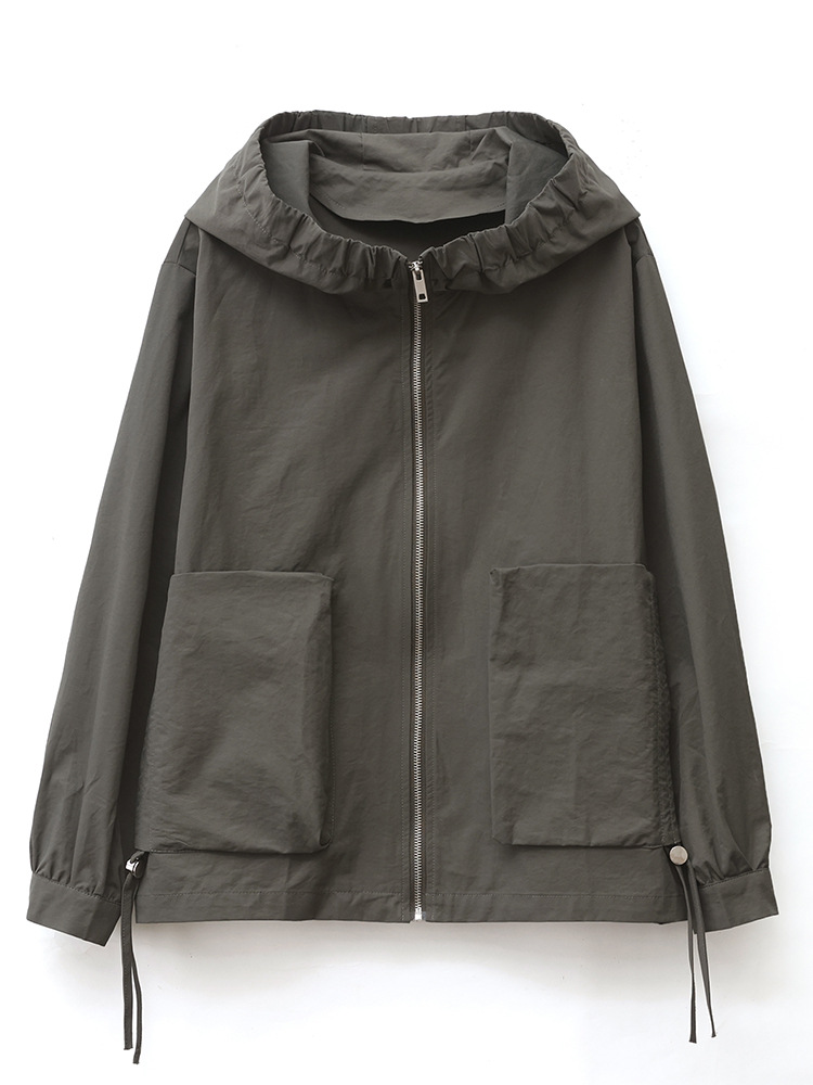 Picture of Mom Hooded Jacket Women's Short Spring and Autumn 2024 New Explosions High-end Sense Top Casual Loose Jacket