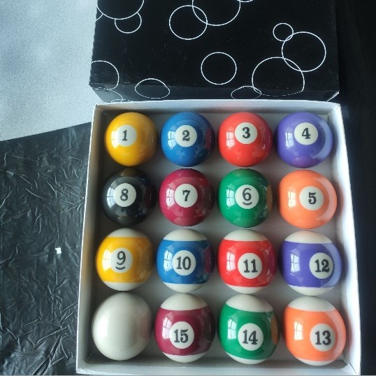Billiards Black 8 Chinese Billiards Billiards American Billiards Fantasize Sixteen Color Billiards Standard Ball 57.2mm