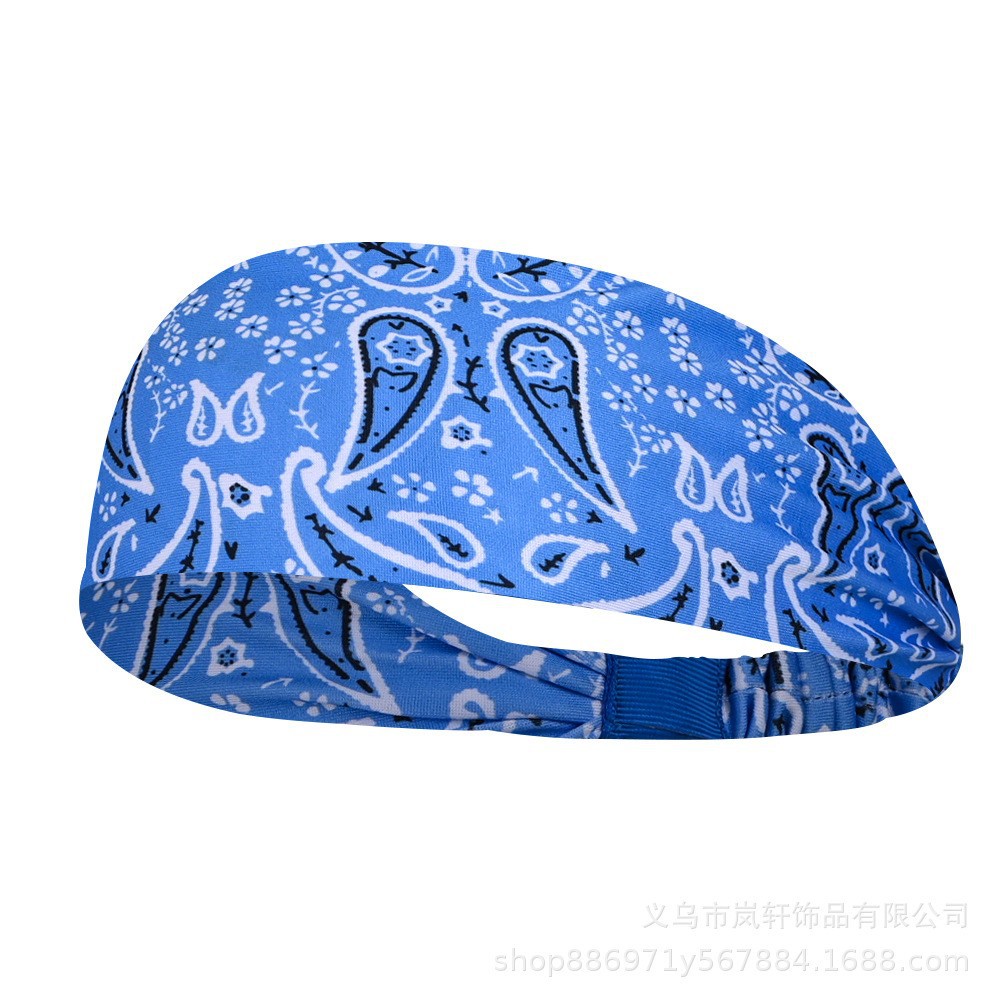 Picture of Sports Sweat-Absorbent Headband Running Fitness Forehead Protector Scarf Headband Headband New Basketball Men and Women Spring and Summer Sports Headband