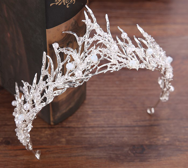 Picture of Cross-border birthday crown headband bride headdress party rhinestone hair accessories birthday hat alloy Crown wholesale