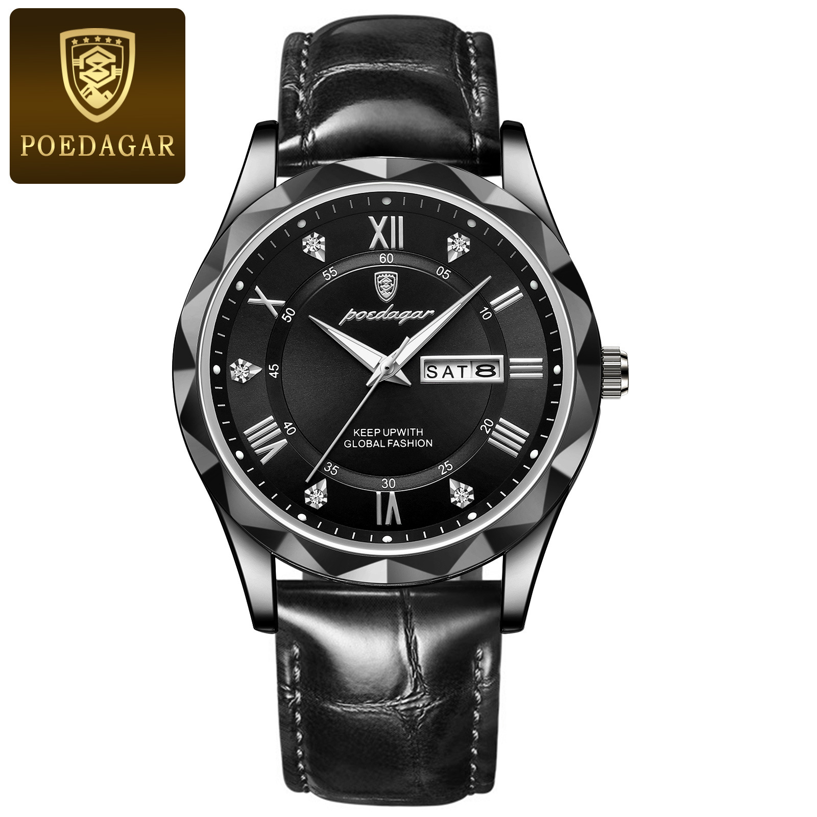 Picture of Swiss brand waterproof luminous new men's watch belt quartz watch live foreign trade explosions a generation of hair