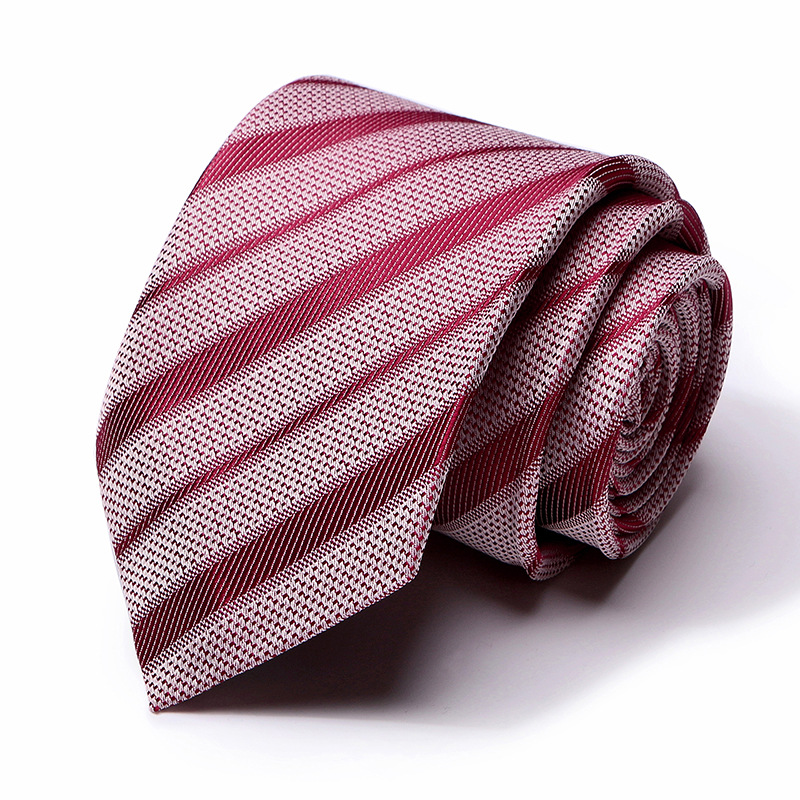 Picture of Tie spot tie polyester silk tie manufacturer 8cm business men's formal wear wedding studio tie