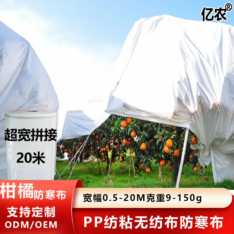 Fruit tree cold-resistant insulated nonwoven fabric, citrus cold-resistant nonwoven fabric, breathable insulated water-repellent agricultural fabric manufacturer wholesale