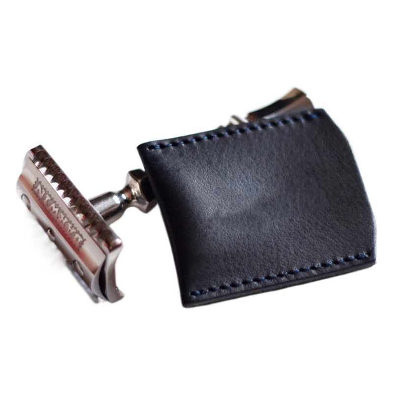 In Stock Manual Shaving Cutter Head Protective Leather Leather Old-Fashioned Razor Sleeve Razor Protective Cover