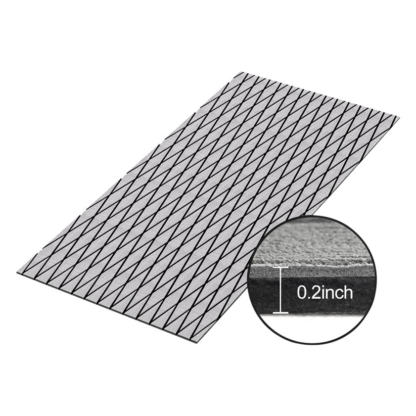 Diamond-Shaped Eva Sun Protection and Wear-Resistant Yacht Mat, Water Motorcycle, Kayak Foot Mat, Rv Boat Anti-Slip Floor Mat