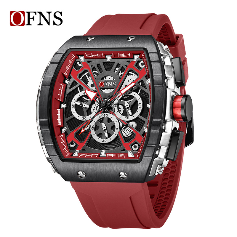 Picture of O'Fani's Foreign Trade Live Selling Business Watch Creative Barrel-shaped Personality Watch Waterproof Men's Quartz Watch