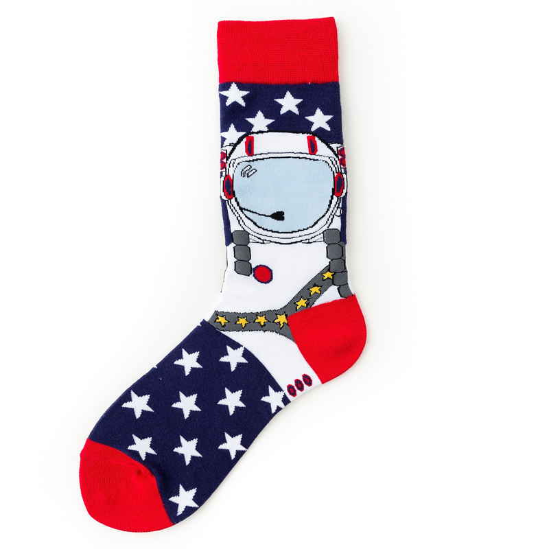 Picture of Mid-Calf Trendy Socks, Fashionable and Comfortable, Elegant Couple Socks, Long Socks for Export, Trendy Oil Painting Style, Jk Internet Celebrity High Socks, Wholesale