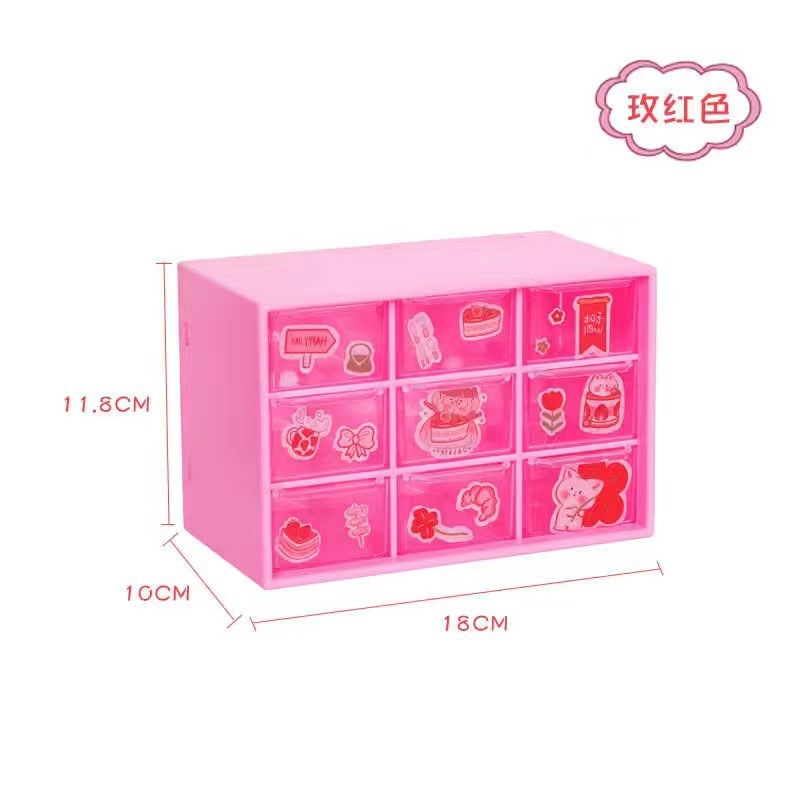Picture of Jiugongge desktop drawer storage box wholesale lipstick cosmetic storage box factory in stock finishing box