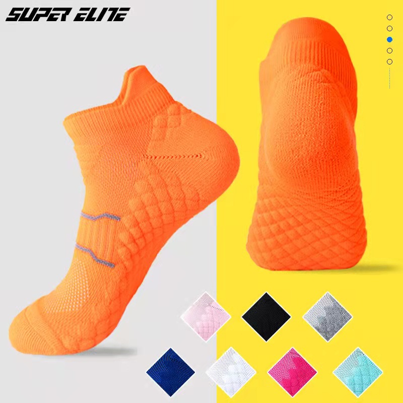 2022 spring and summer new outdoor towel bottom socks couple professional running socks