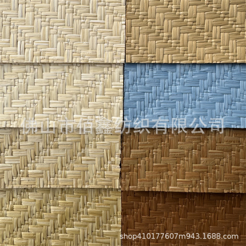 Diagonal herringbone PP imitation straw woven solid color straw mat handbags, bags, shoes, hats, Mart decorative desk table fabrics wholesale