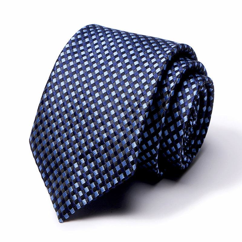 Picture of Tie spot tie polyester silk tie manufacturer 8cm business men's formal wear wedding studio tie