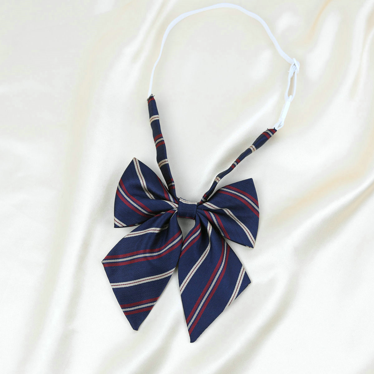 Picture of Jk Japanese Style Uniform Leather-band Free Tie Men's Bow Tie Women's All-match School Style Daily Striped Simple School Uniform