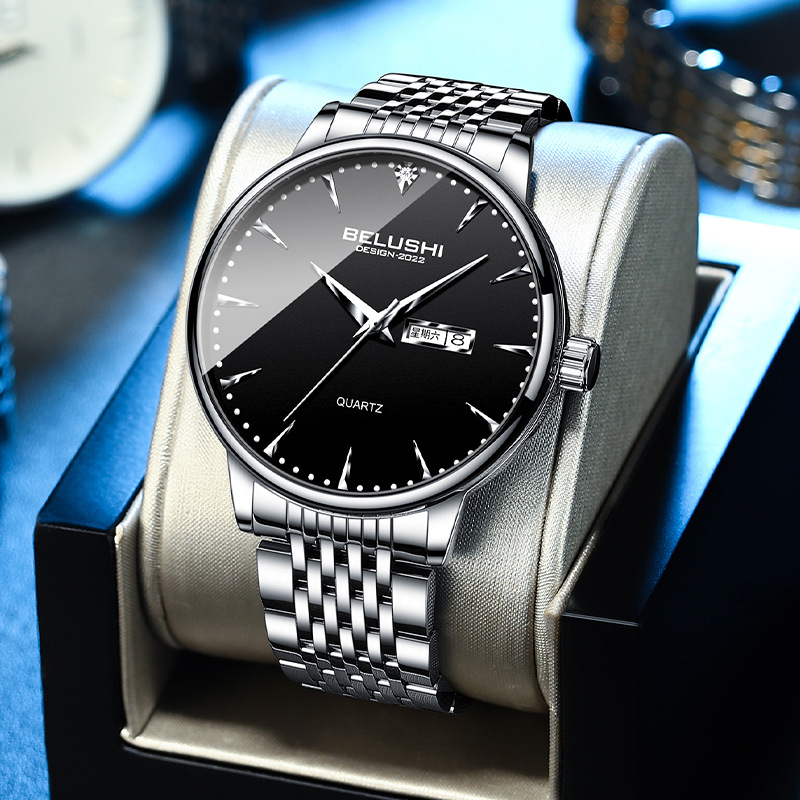 Picture of Bellows wholesale watch men's watch business stainless steel band waterproof men's watch fashion watch men's quartz watch