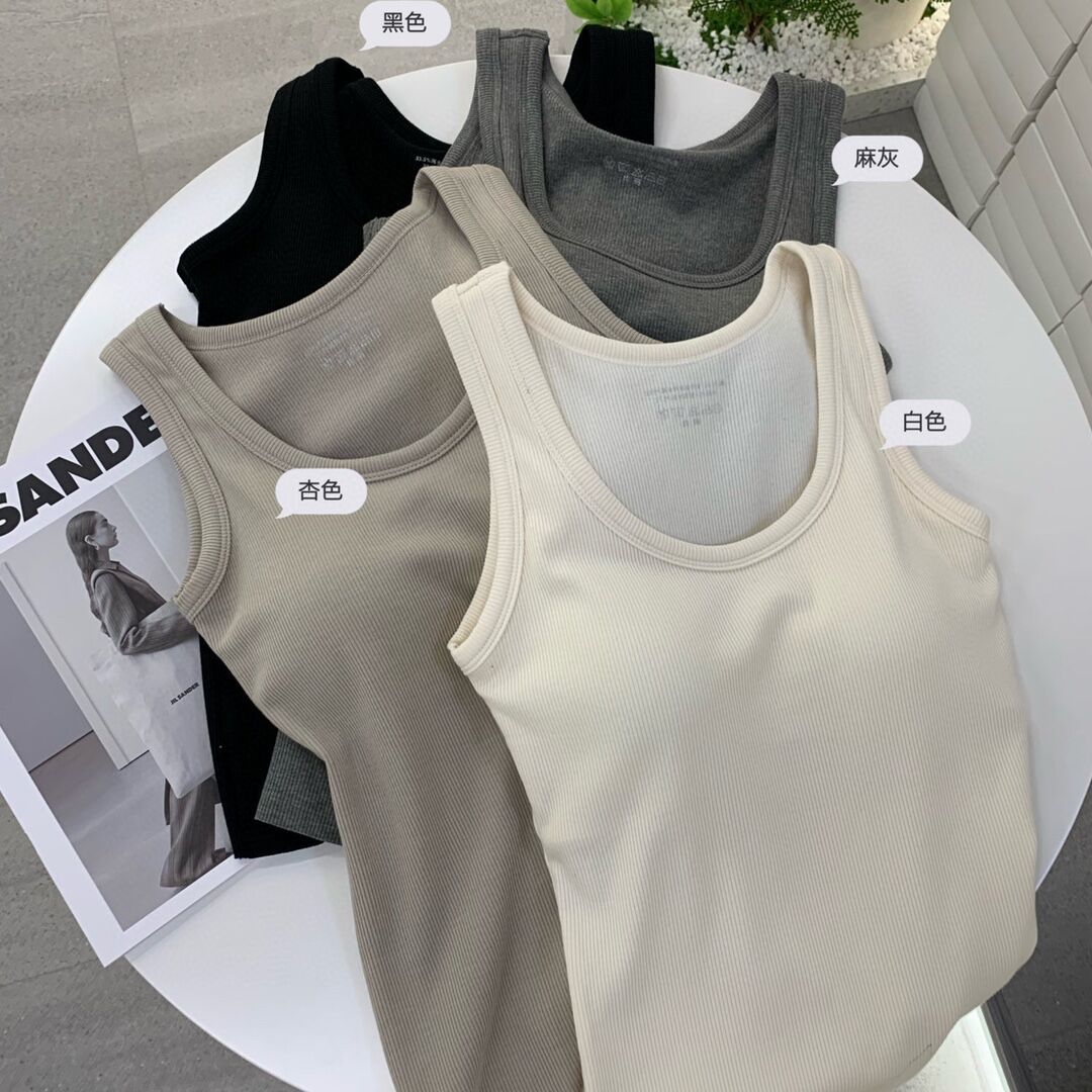 Picture of Women's Winter Slim-Fit Camisole with Chest Pads, Inner Layer for Warmth