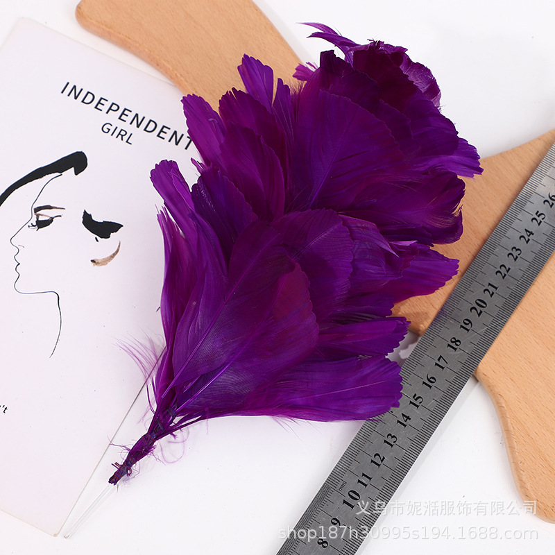 Picture of Goose Feather Soft Floating Wire Flower Headwear Clothing Dress Accessories Stage Performance Feather Hair Accessories Hat Wholesale Cross-Border