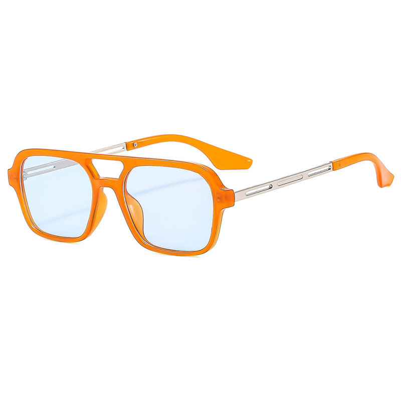 Picture of European and American Aviator Double Beam Sunglasses 2025 New Retro Square Sunglasses Ins Internet Celebrity Personalized Sunglasses