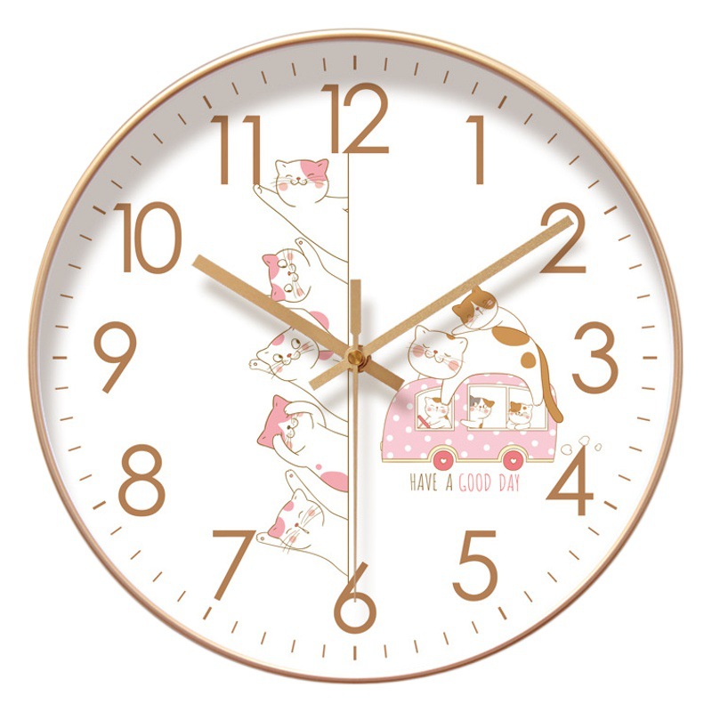 Ipura 6210 Simple Fresh Wall Clock Living Room Watch Fashion New Nordic Clock Silent Seconds Sweeping Quartz Clock