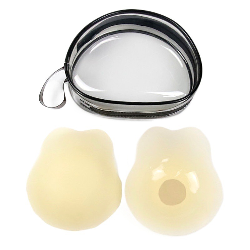 Picture of Amazon Hot-selling Solid Silicone Lavable Breast Patch Large Chest Anti-sagging Thin Invisible Mini Rabbit Ear Breast Patch