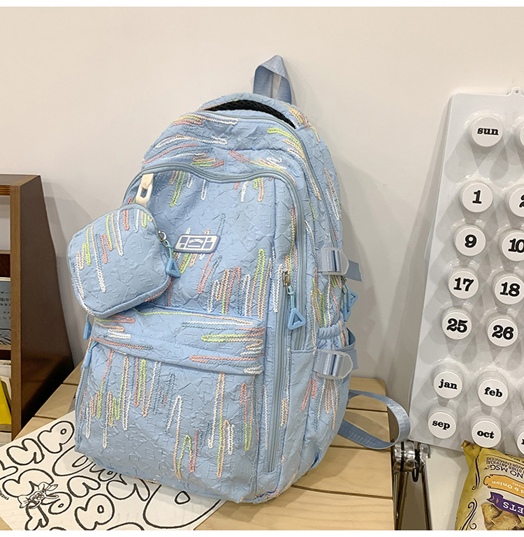 Picture of New Arrival Multi-functional Backpack Korean Style Mori Style Schoolbag for Female Students Outdoor Casual All-match Lightweight Large Capacity Backpack
