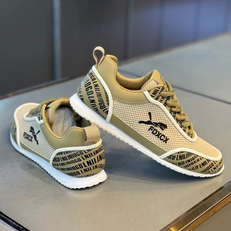 2025 New Summer Breathable Large Mesh Sports Shoes Casual Low-Top Shoes Versatile Lightweight Soft-Soled Men's Shoes for Students