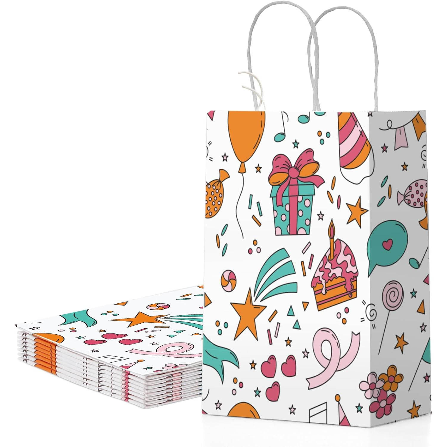 Amazon Explosions Cute Cartoon Gift Paper Bag All-match Shopping Tote Bag Hand Gift Bag Clothing Gift Paper Bag