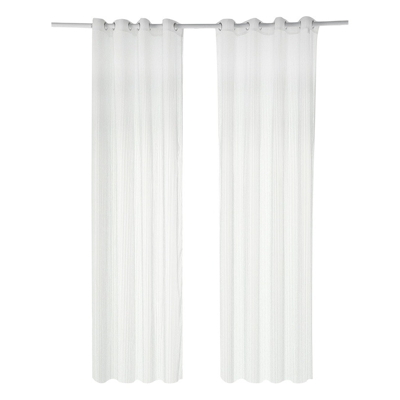 Manufacturer's Vertical Stripesd Louver Gauze Blackout Vertical Dream Window Screen Outdoor Waterproof Curtain Window Screen White Versatile