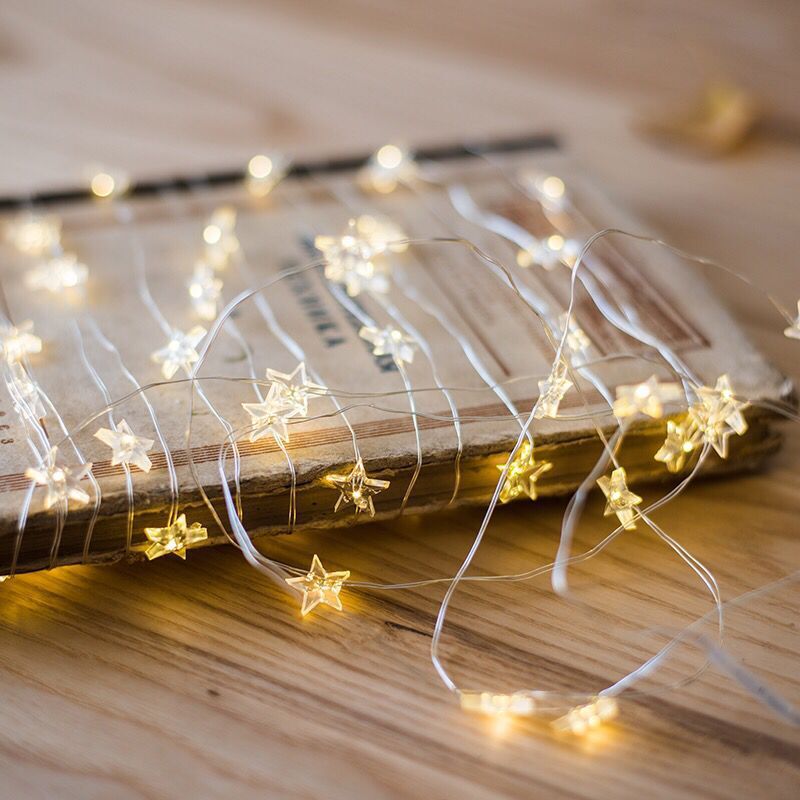 Picture of Led shape copper wire lamp mini snowman crutch snowflake fastener copper wire lamp decorative lights strictly selected light string