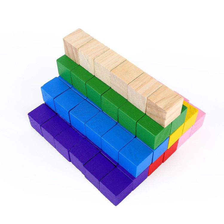 Picture of Cubic Pine Wood Block Pine Cubic Small Wood Block Solid Wood Building Block Pine diy Handmade Model Making Material