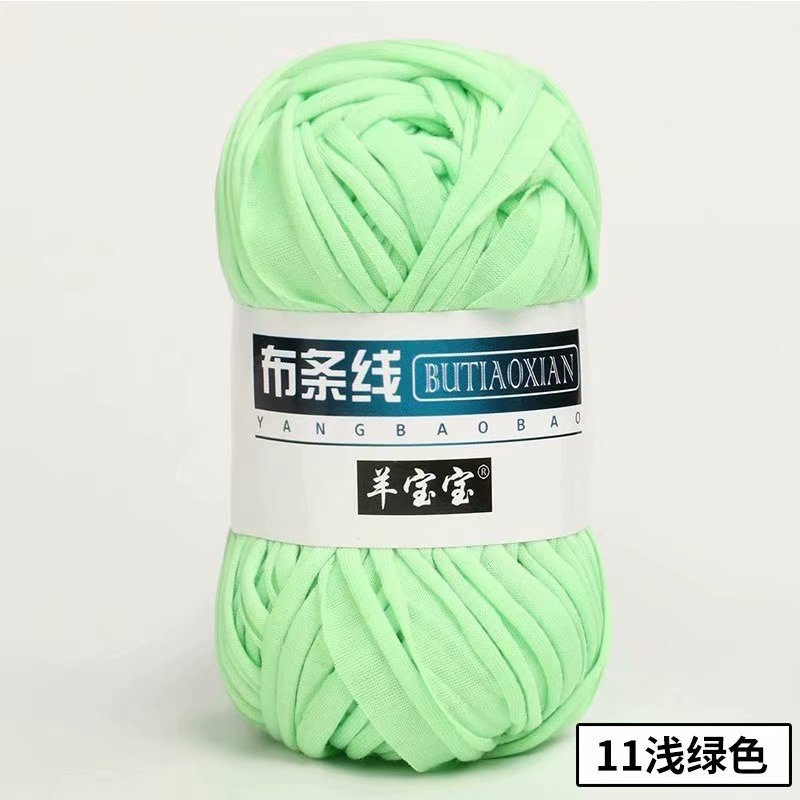 Picture of Cloth thread hook doll slippers storage basket floor mat blanket crochet diy material homemade coarse wool woven bag