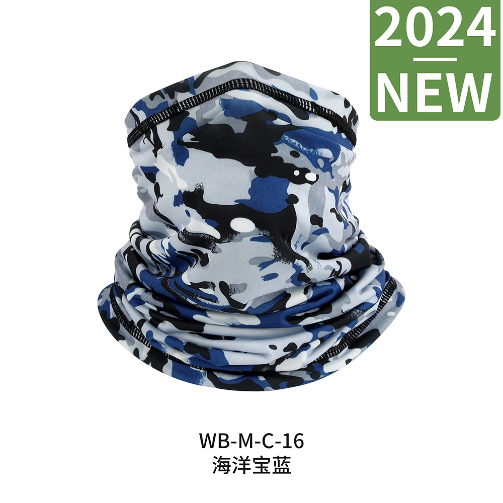 Picture of Outdoor breathable sunscreen breathable Ice Silk sports turban scarf Fishing Magic face scarf collar riding mask headgear