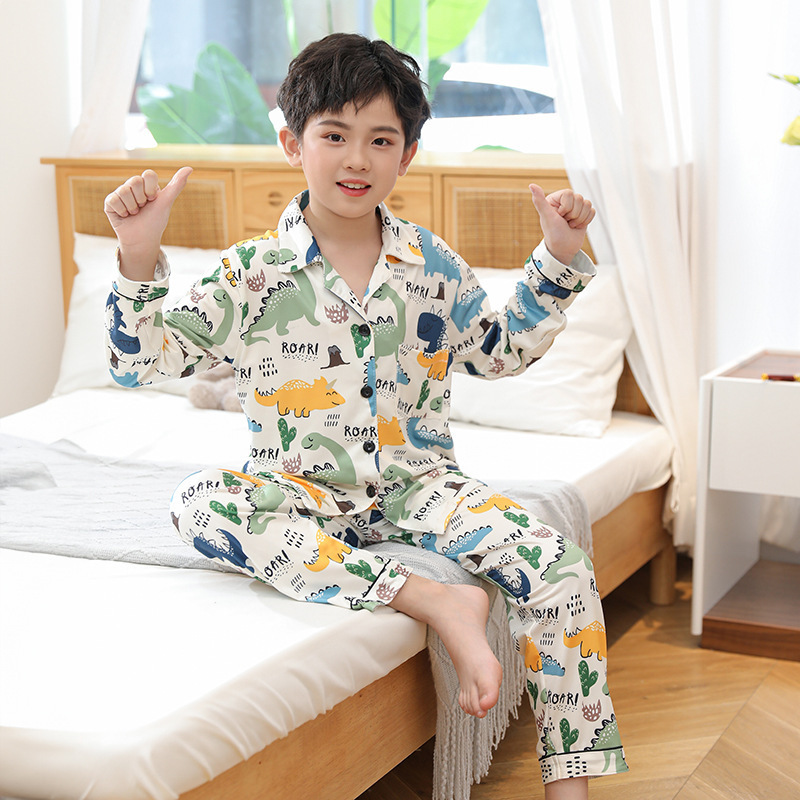 Picture of South Korea children's clothing spring and autumn children's home clothing suit summer long sleeve pajamas women's casual home clothing women's children's clothing wholesale