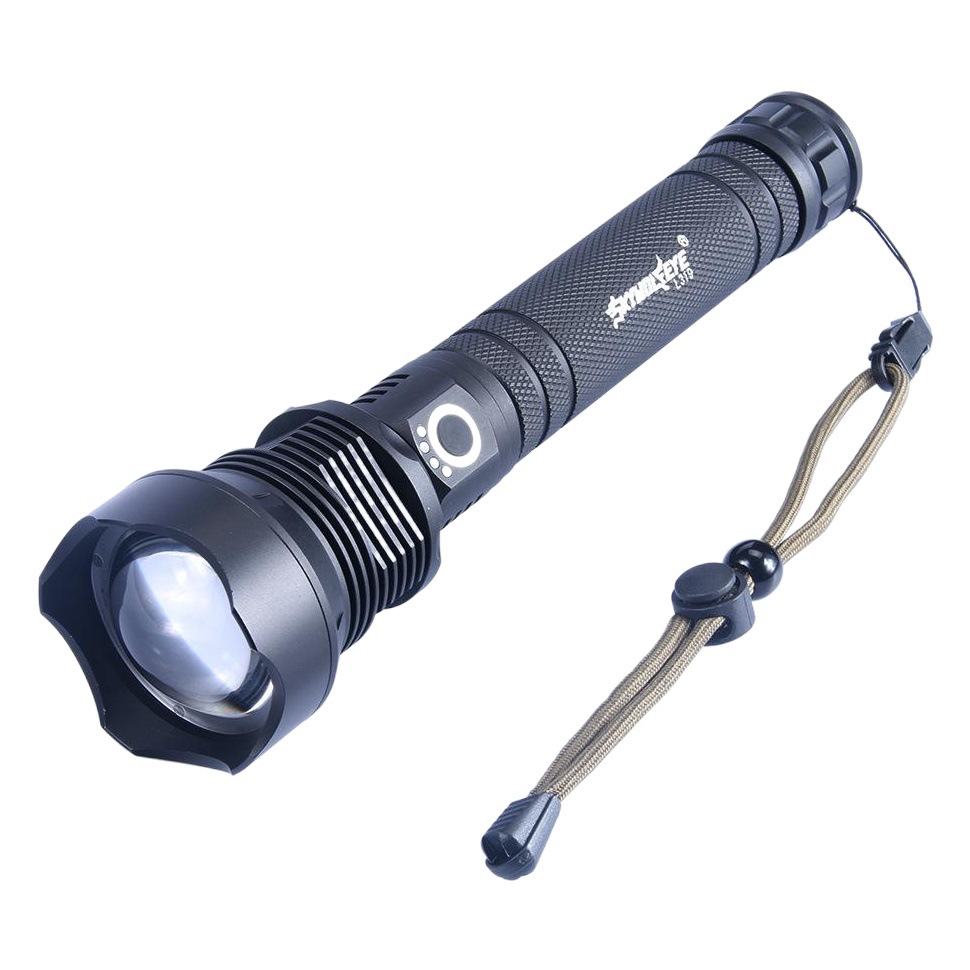 Cross-Border Hot Selling High-Power Led Zoom P70 Strong Light Flashlight Outdoor Patrol Self-Defense USB Rechargeable Flashlight