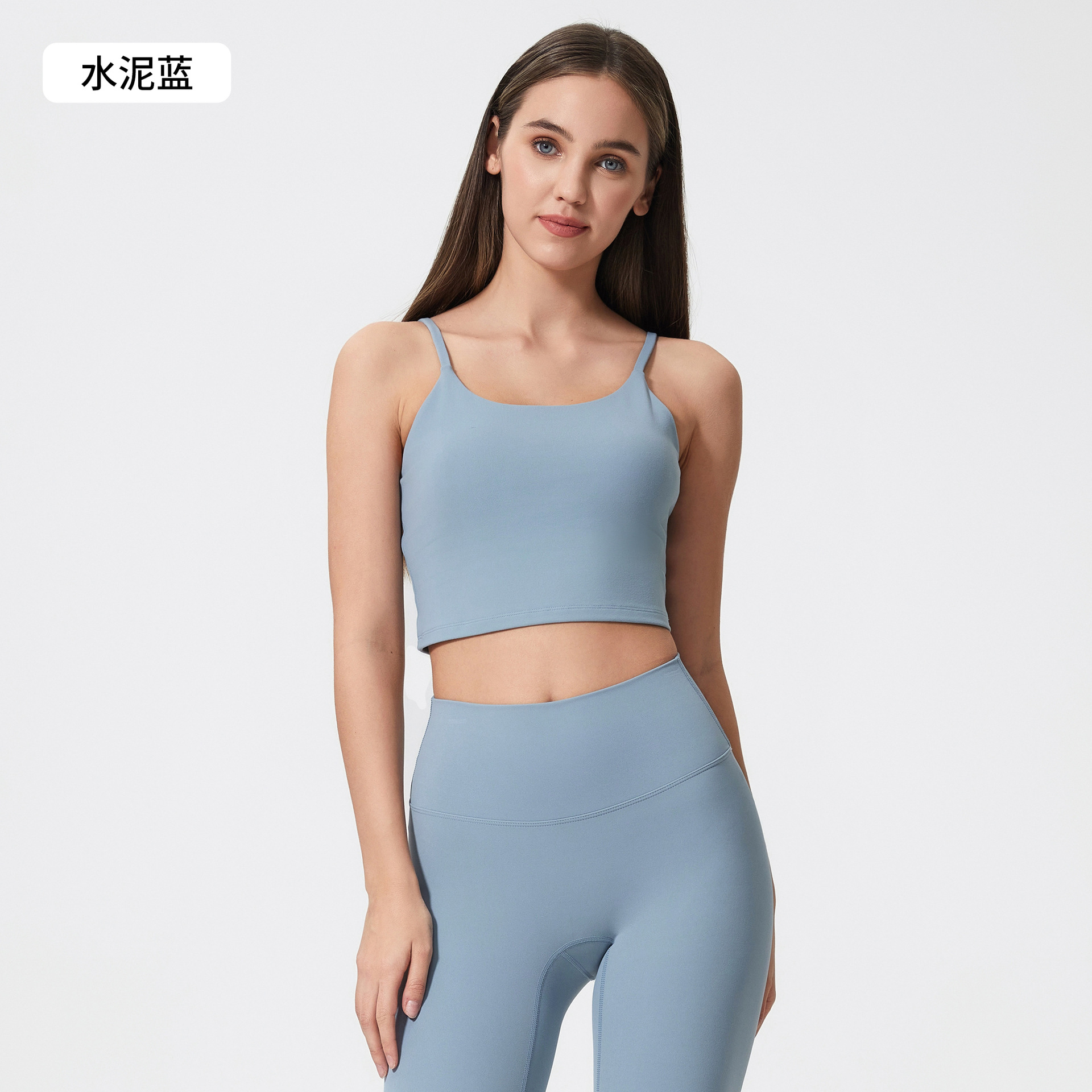 Picture of New Yoga Top Women's Sports Underwear with Chest Pad Thin Belt Beauty Back Fitness Vest Sling Yoga Clothing C5238