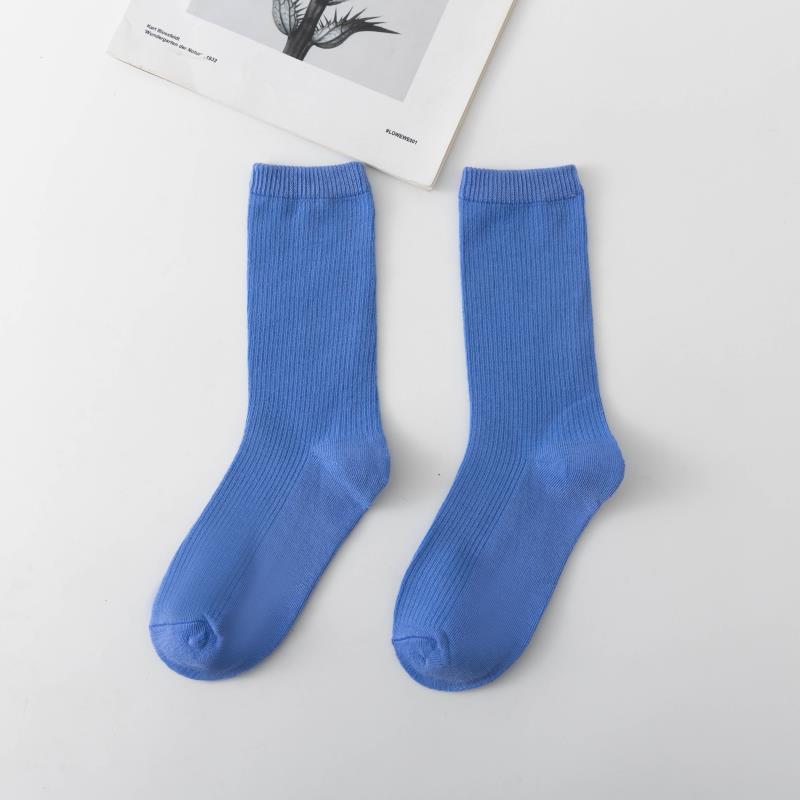 Picture of Spring and summer women's socks solid color dopamine color tube socks Zhuji pile socks ladies candy color socks cotton socks