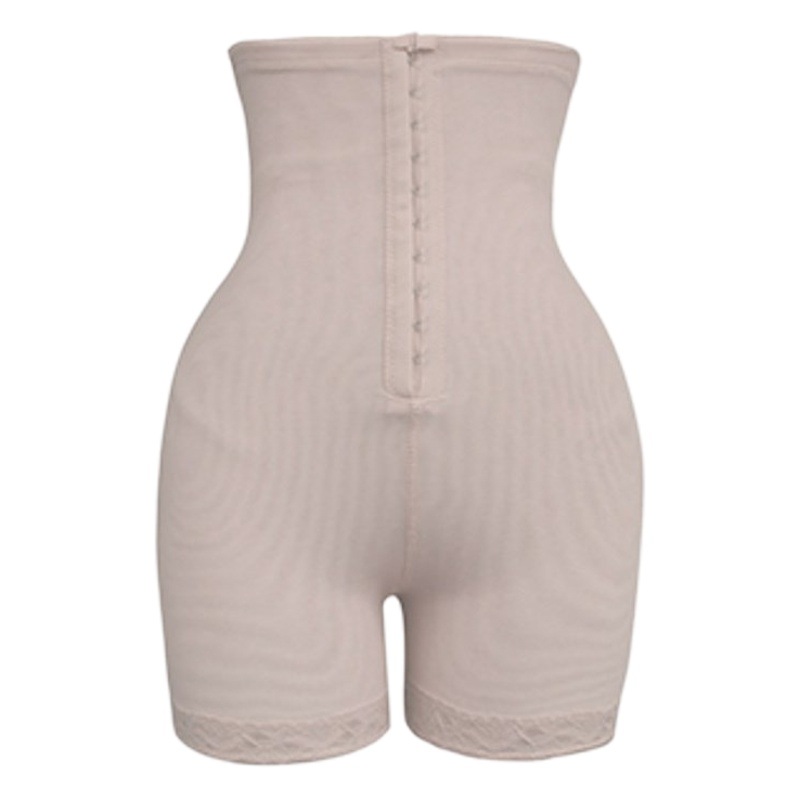 High-Waisted Tummy Control Leggings with Snap Buttons, Lace Hip-Lifting Waist Shaping Pants, Lightweight and Breathable Women's Shaping Boxer Shorts