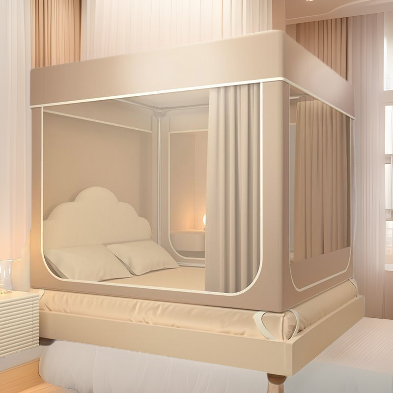 Shading Bed Curtain Integrated Mosquito Net Household Bedroom 2025 New Style Tent Baby Children's Drop-resistant Installation-free Yurt
