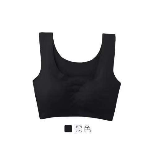 Picture of Hot-selling peace-of-mind vest bra women's wireless bra Ice Silk one-piece seamless women's underwear wholesale